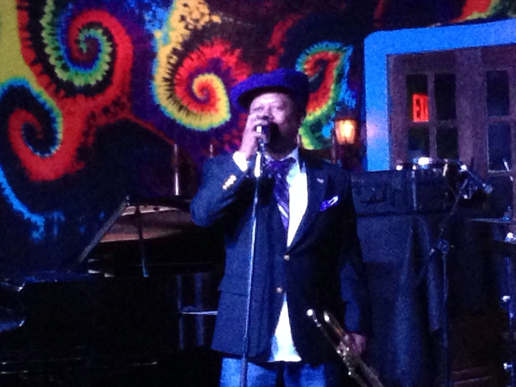 Kermit Ruffins, known for cooking bbq at his shows in the early '90s and for his recurring appearance on HBO's Treme.